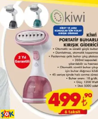 KİWİ PORTATİF BUHARLI KIRIŞIK GİDERİCİ KİWİ PORTATİF BUHARLI KIRIŞIK GİDERİCİ